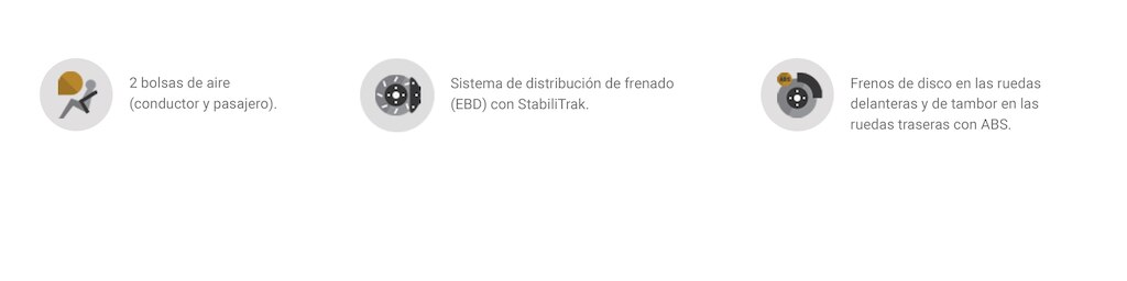 Sistema de distribución de frenado, 2 bolsas de aire y sistema antibloqueo de frenos ABS de tu Furgoneta Chevrolet Tornado Van 2024